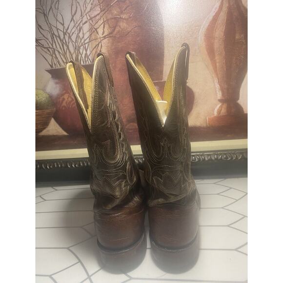 CAVENDER\'S Brown Leather Cowboy BOOTS Men’s Size 11 D main image 9